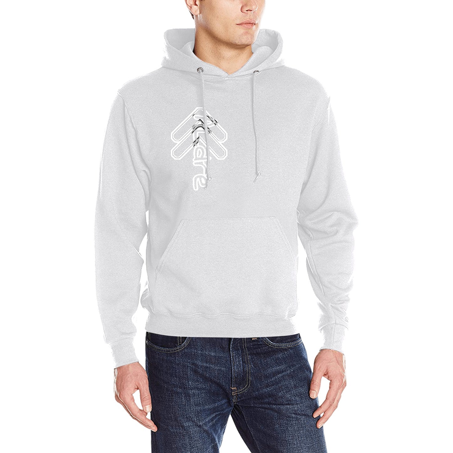 100% Cotton Gray Classic Hooded Sweatshirt