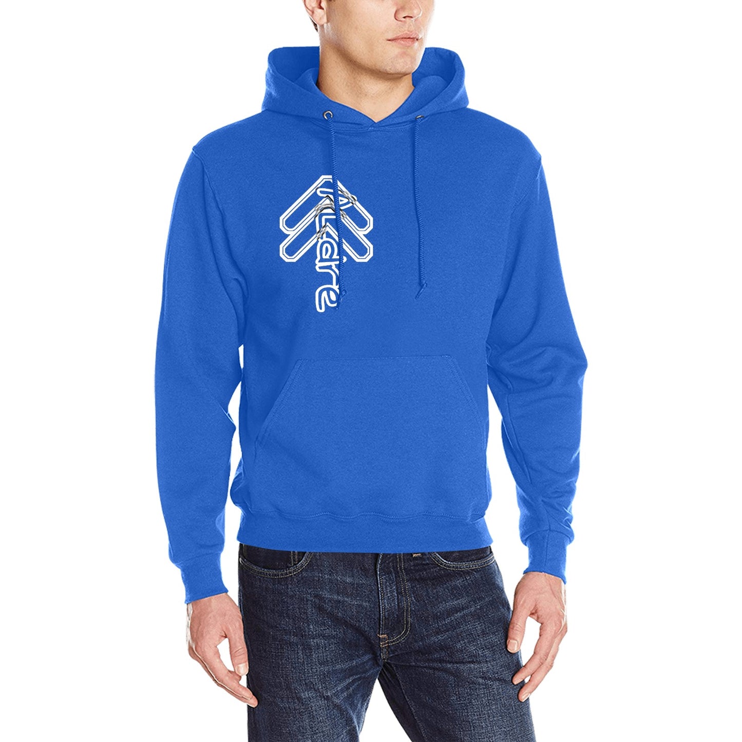 100% Cotton Blue Classic Hooded Sweatshirt