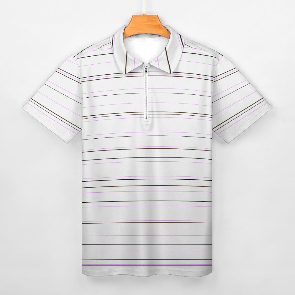 Short sleeve stripe polo shirt