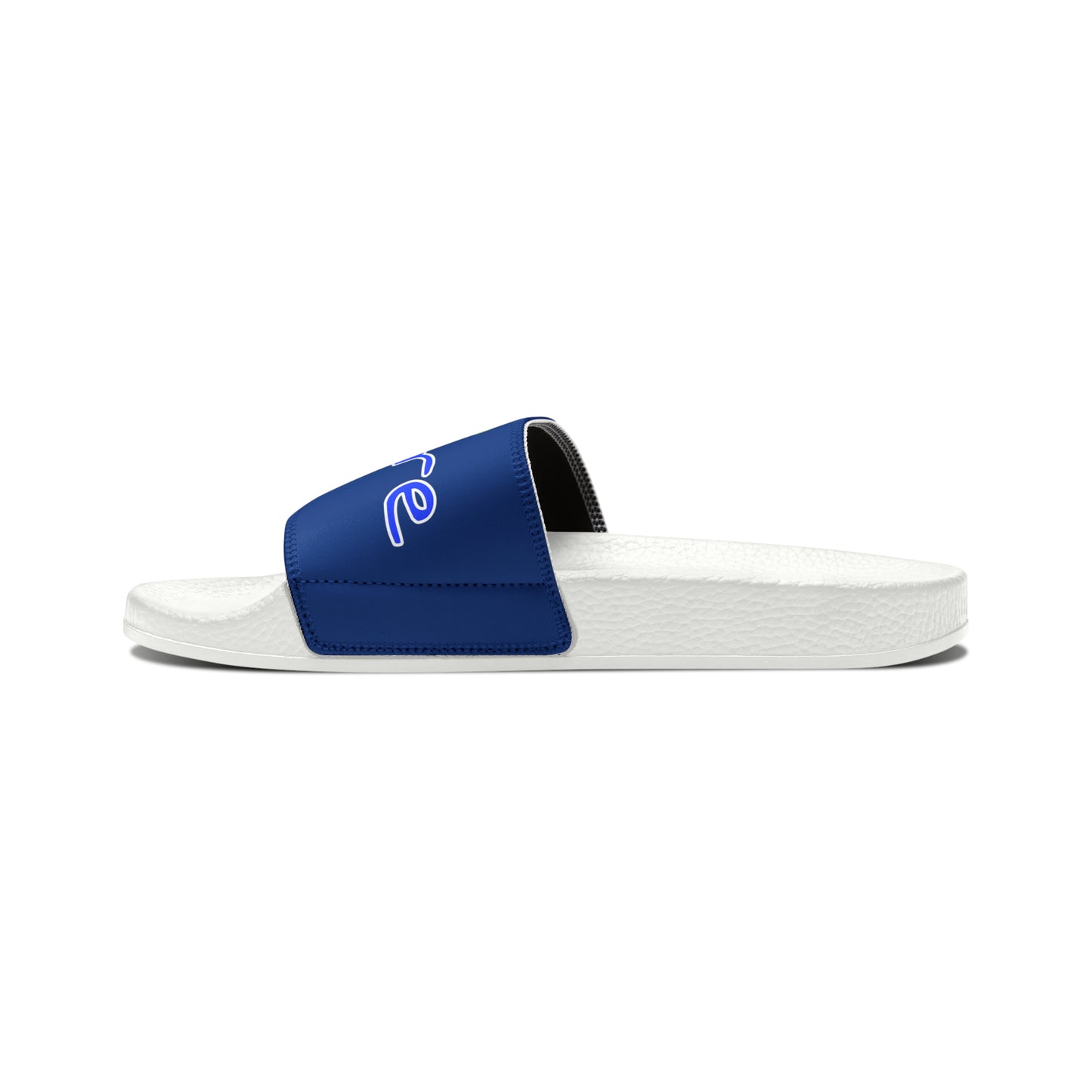 Men's Neon & Blue ALdre Slide Sandals (Blue)