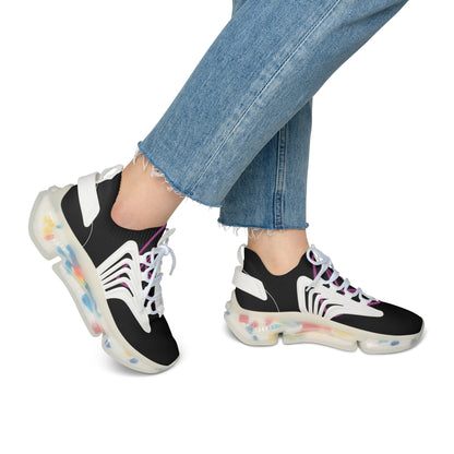 Pink/Black Women's Mesh Sneakers