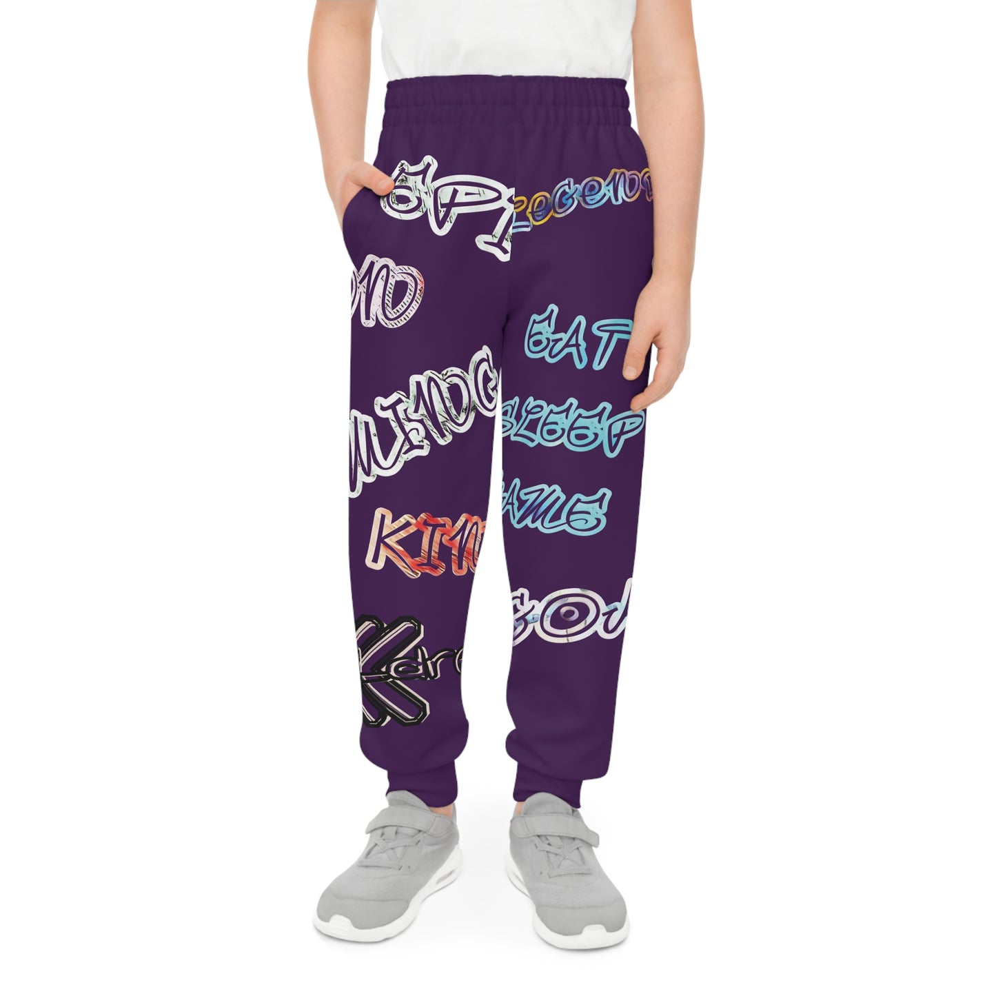 Purple Youth Joggers