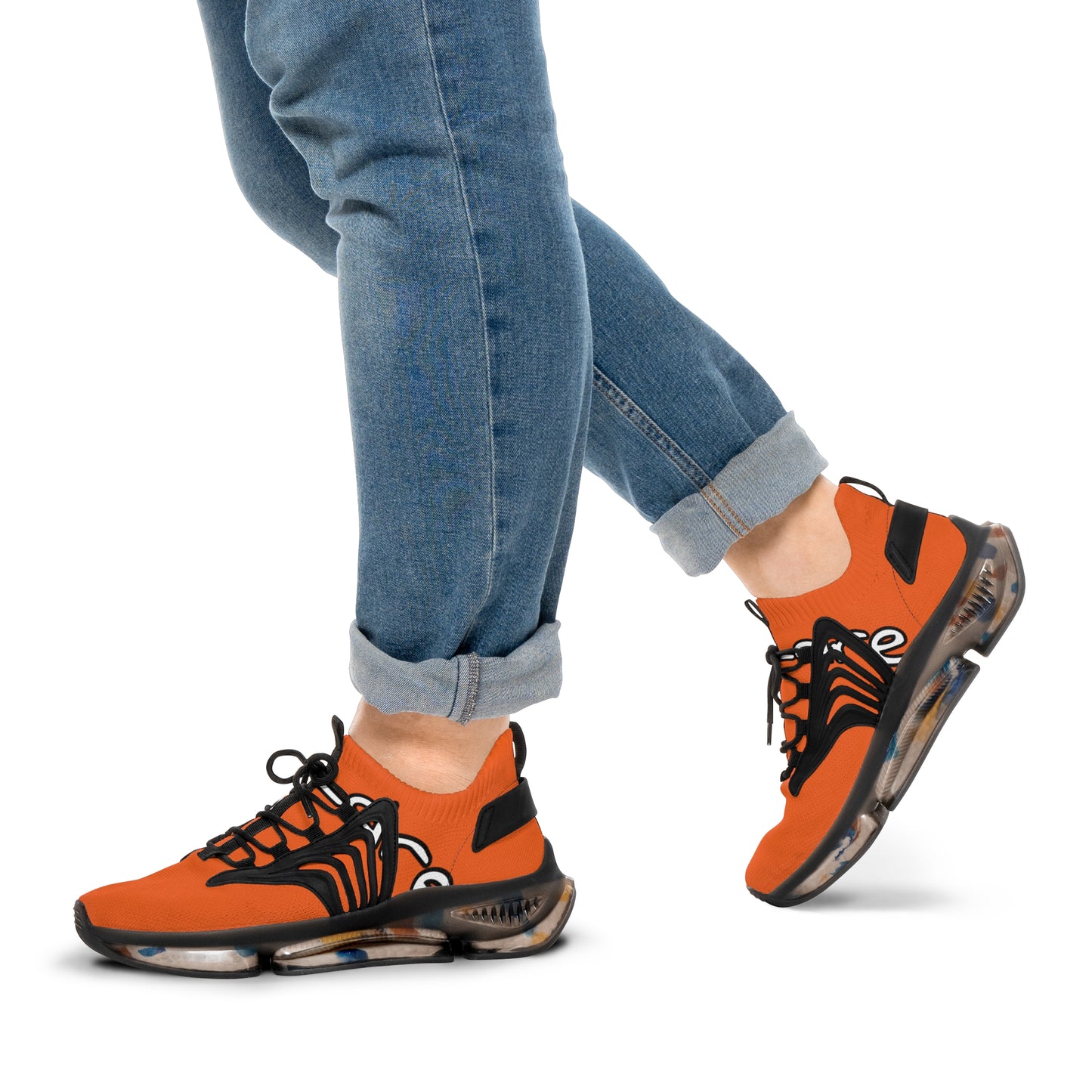 Men's Mesh Sneakers (Dark Orange)