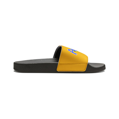 Men's Neon & Blue ALdre Slide Sandals (Yellow)