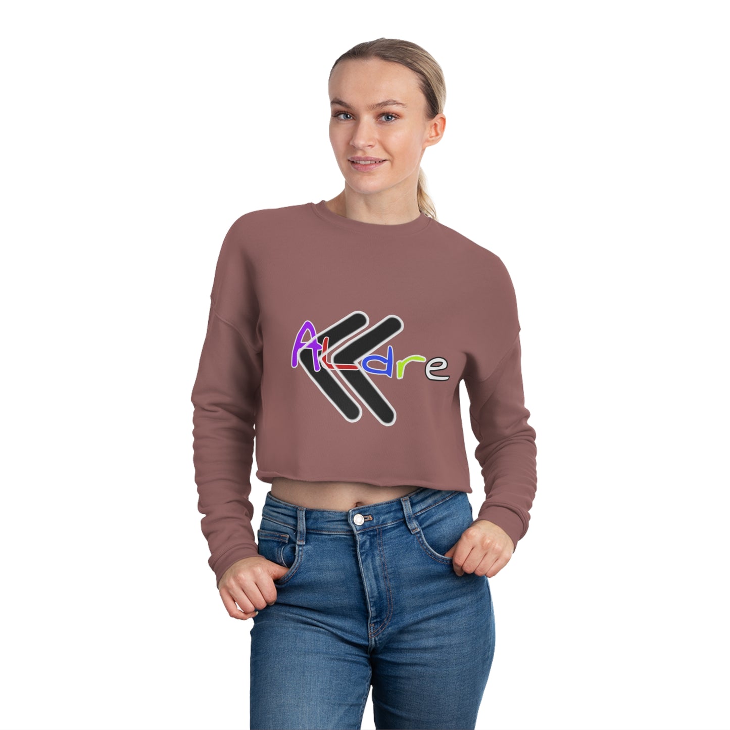 Multi-color Cropped Sweatshirt