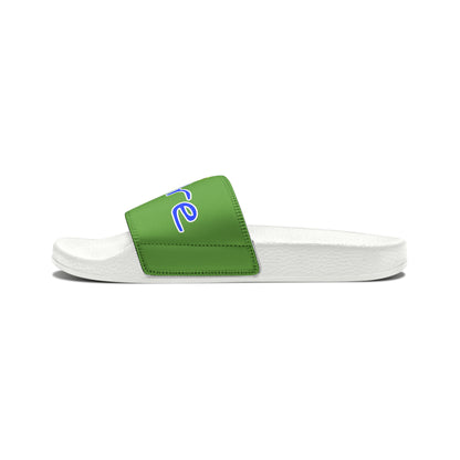 Men's Neon & Blue ALdre Slide Sandals (Light Green)