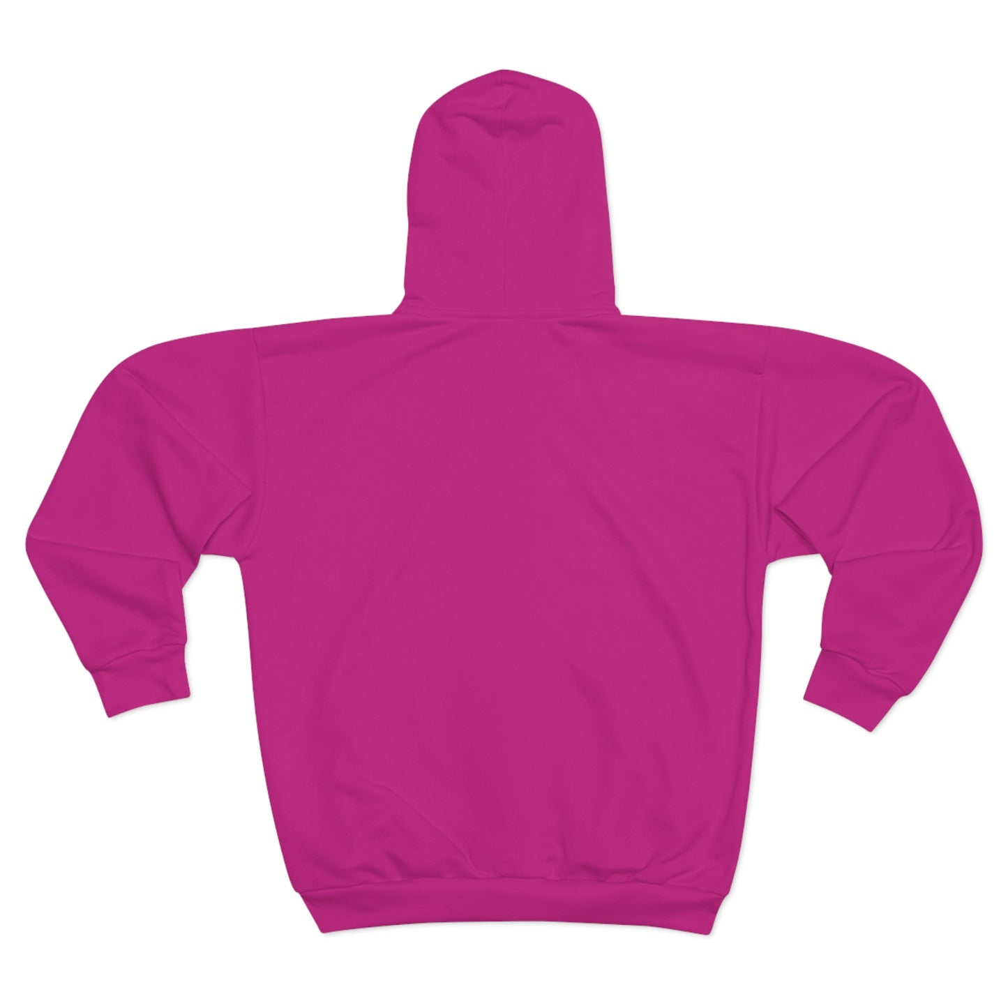 Unisex Magenta Zip Hoodie