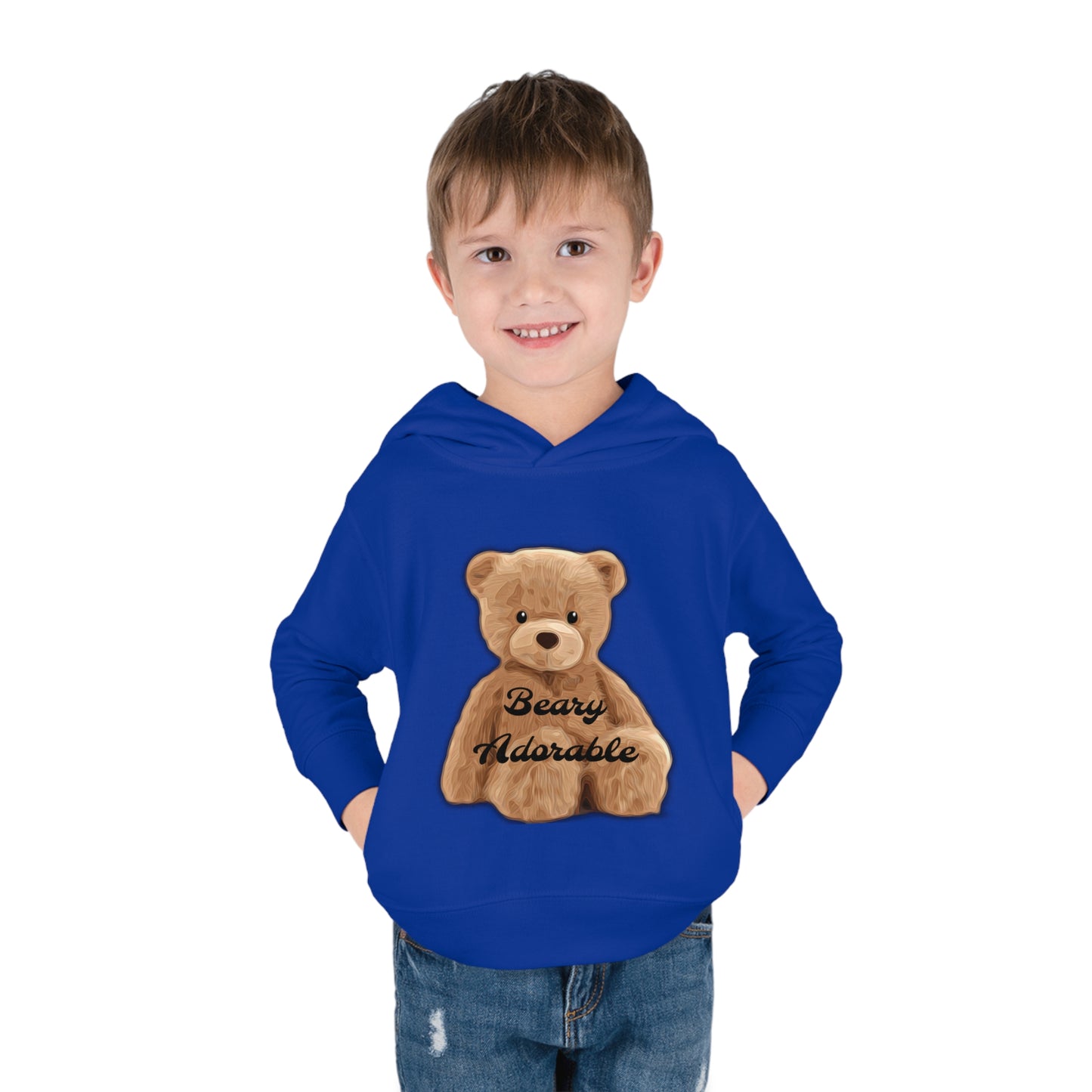 Toddler Beary Adorable Pullover Fleece Hoodie