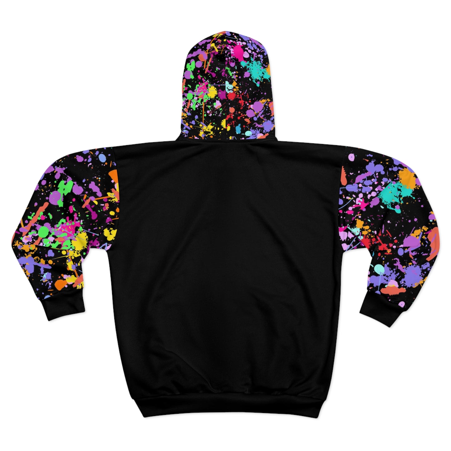 J Paint Splatter Zip Up Hoodie