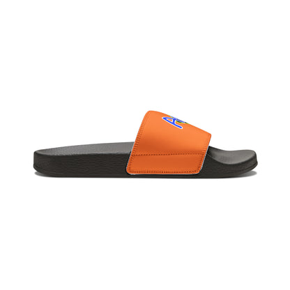 Men's Neon & Blue ALdre Slide Sandals (Light Orange)