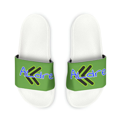 Men's Neon & Blue ALdre Slide Sandals (Light Green)