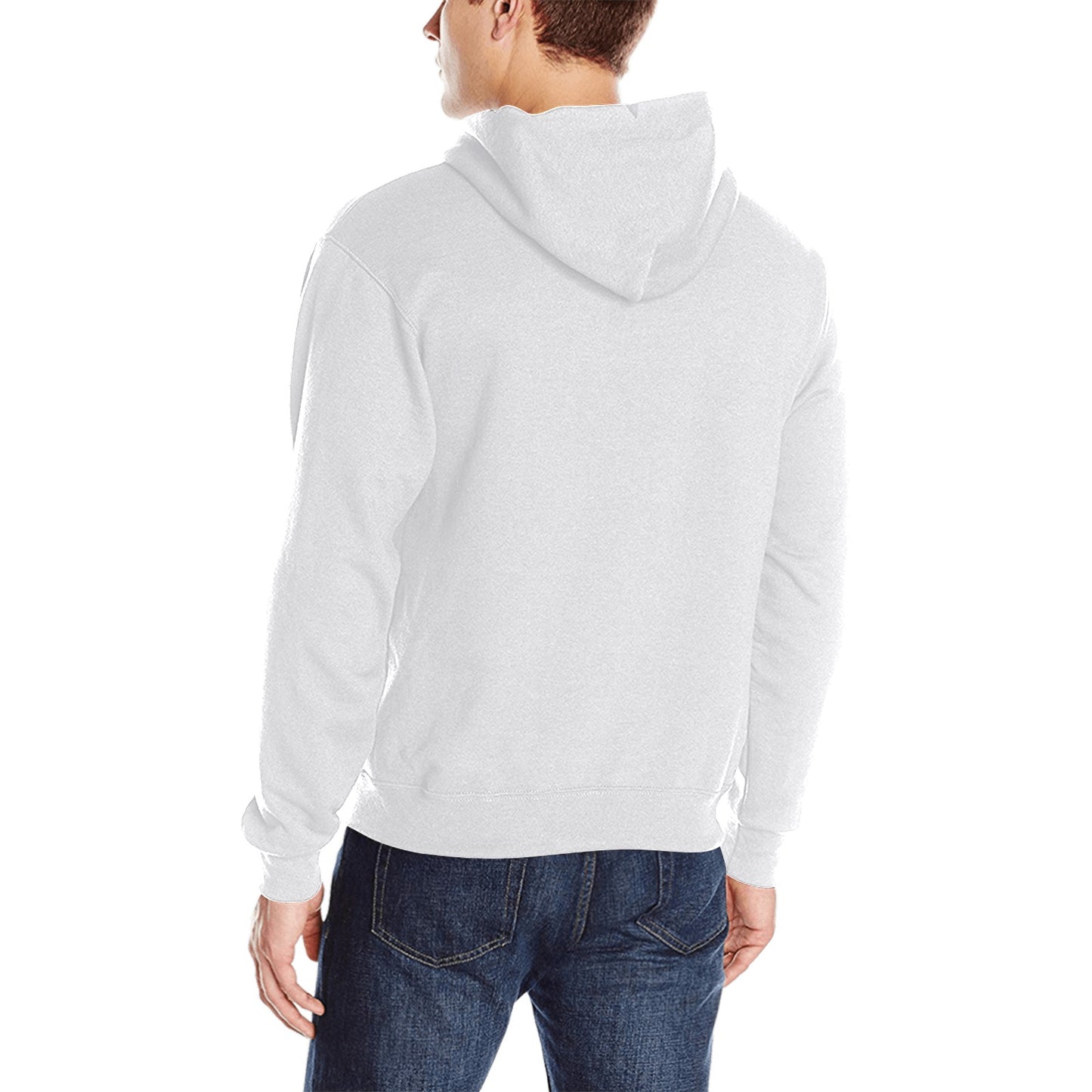 100% Cotton Gray Classic Hooded Sweatshirt