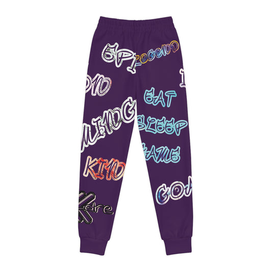 Purple Youth Joggers