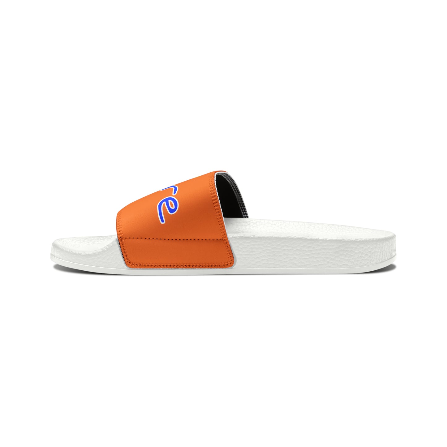 Men's Neon & Blue ALdre Slide Sandals (Light Orange)