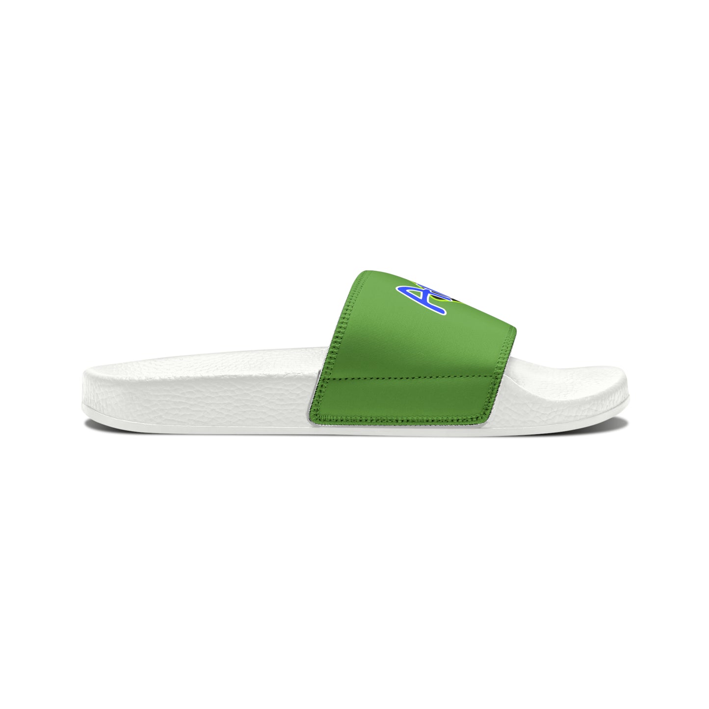 Men's Neon & Blue ALdre Slide Sandals (Light Green)