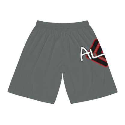 Basketball Shorts (Red/Grey)