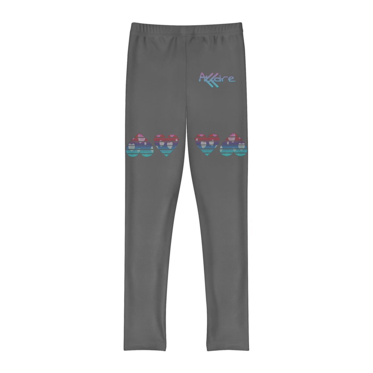 Youth bubble hearts Full-Length Leggings