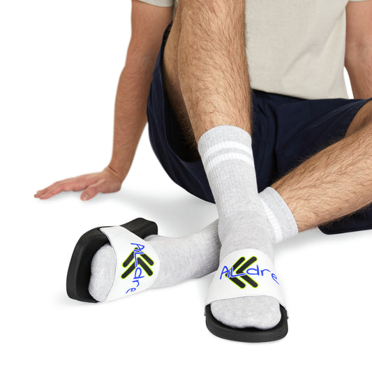 Men's Neon & Blue ALdre Slide Sandals