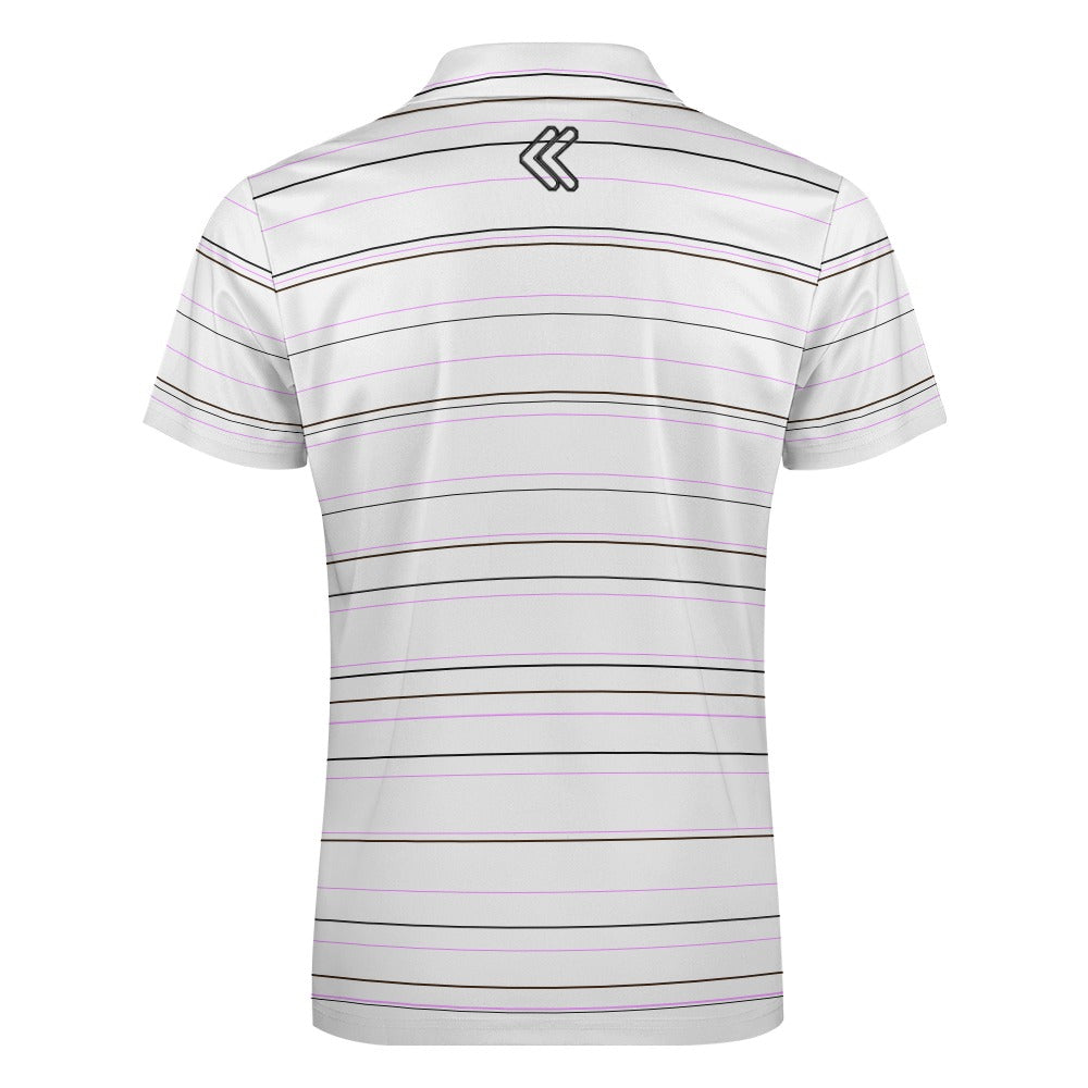 Short sleeve stripe polo shirt