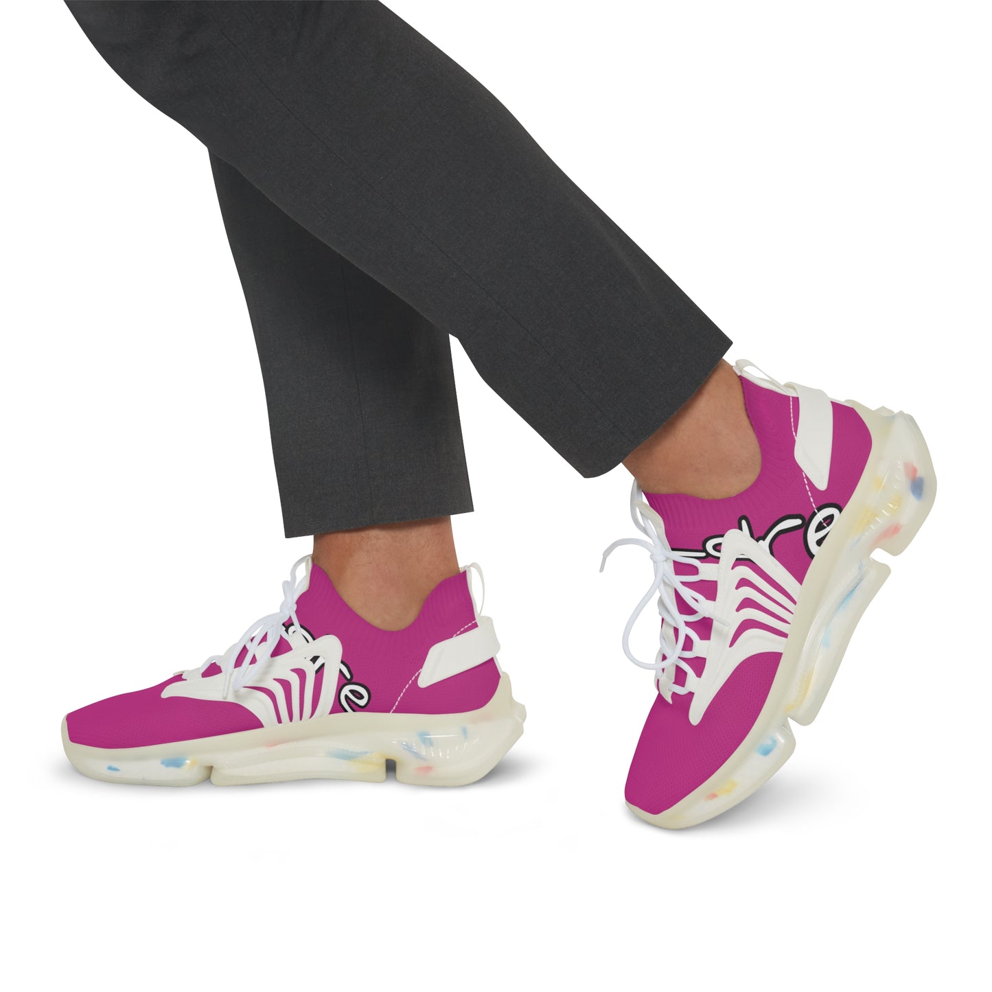 Men's Mesh Sneakers (Magenta)