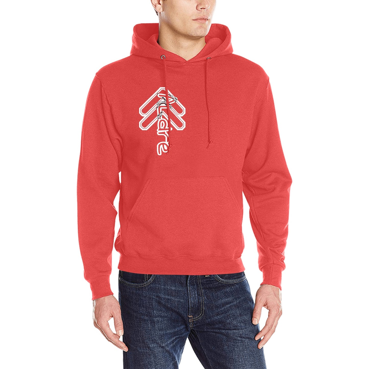 100% Cotton Red Classic Hooded Sweatshirt