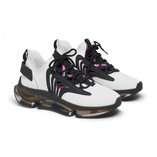 Pink/White Women's Mesh Sneakers
