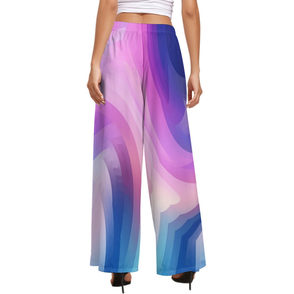 Women's Multi Color Wide Leg Pants