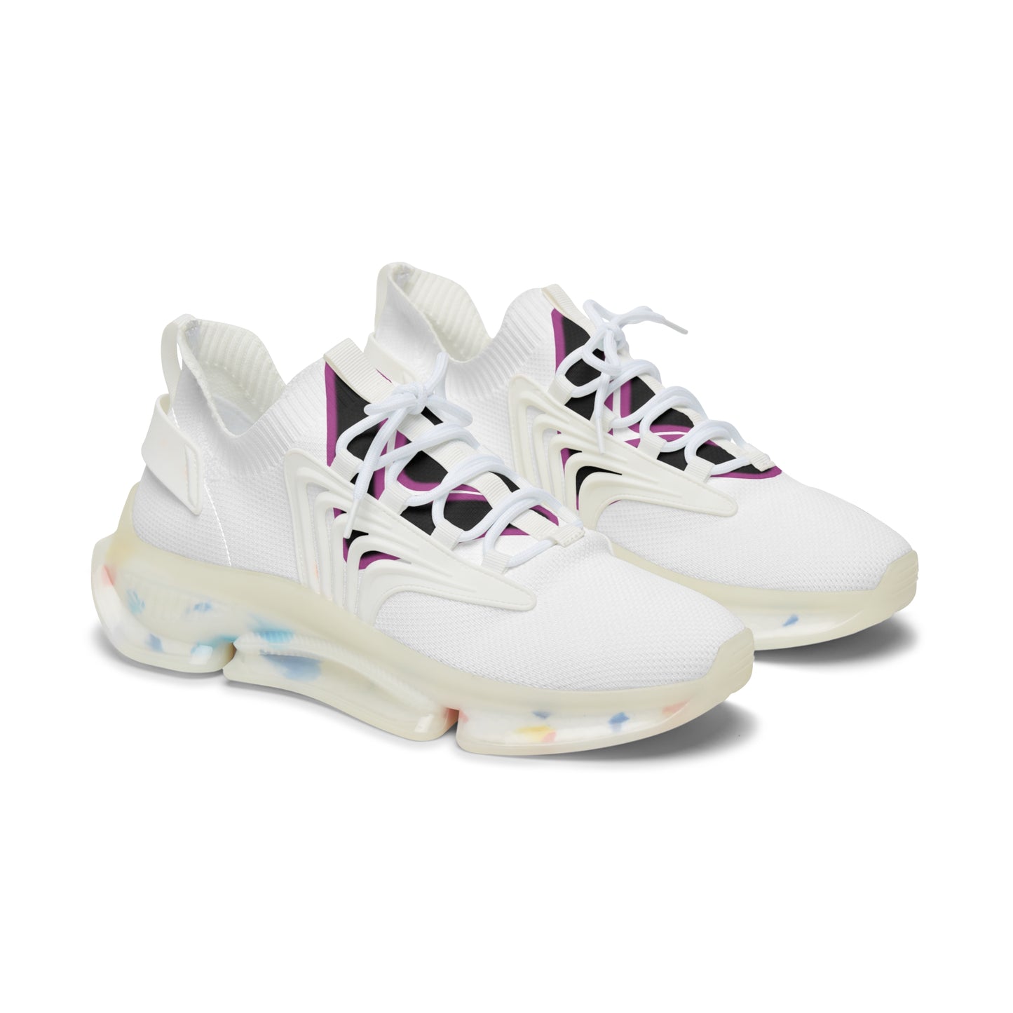 Pink/White Women's Mesh Sneakers