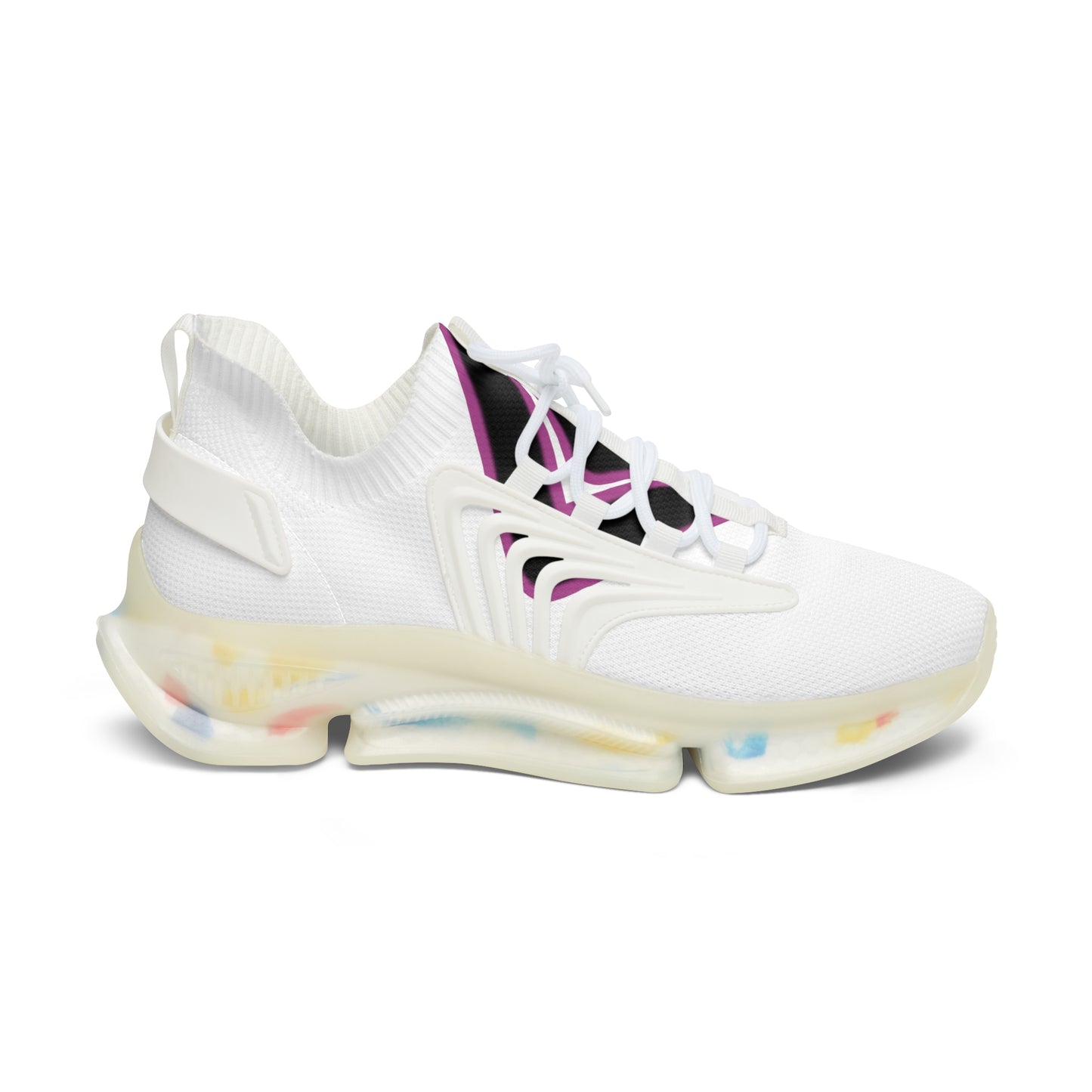 Pink/White Women's Mesh Sneakers