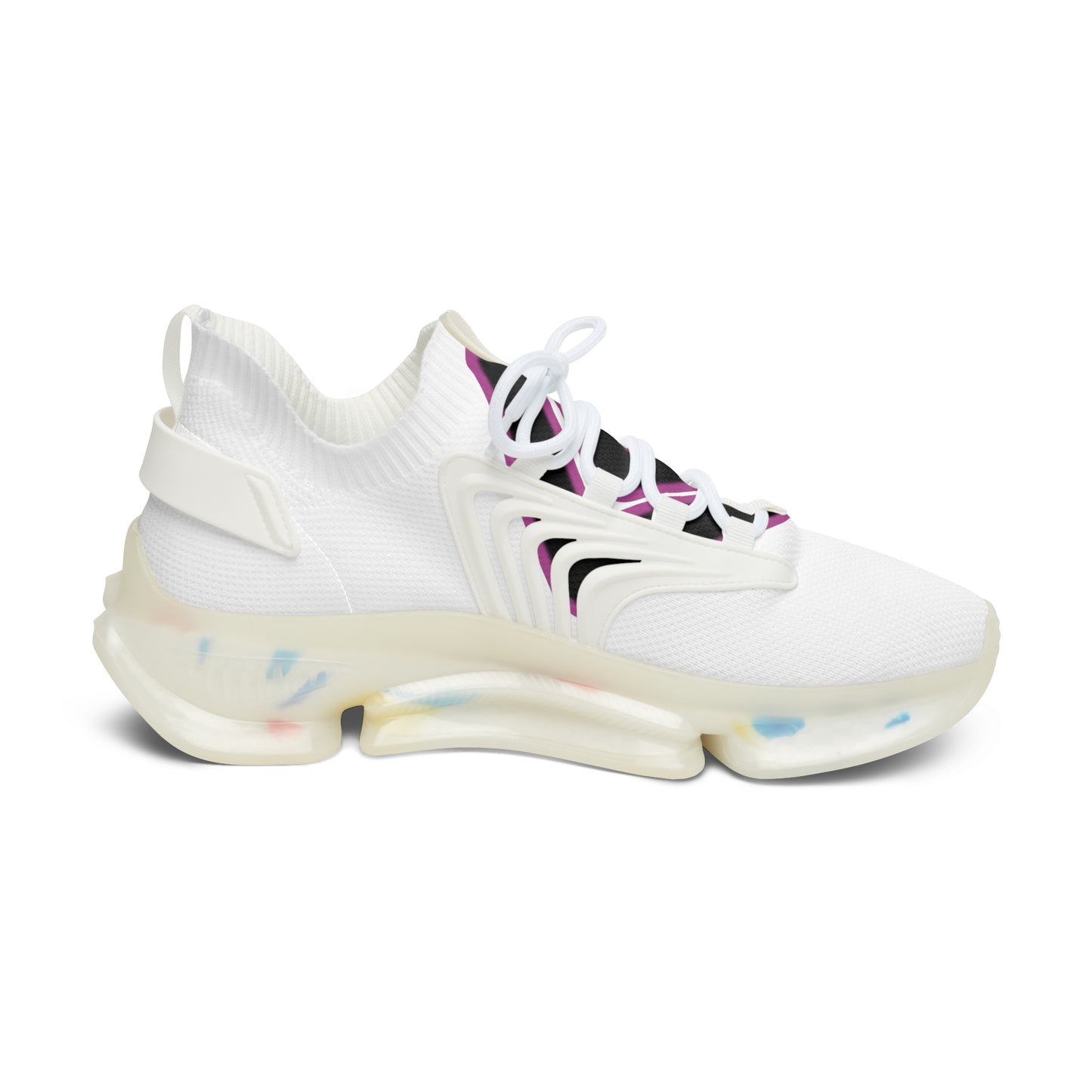 Pink/White Women's Mesh Sneakers