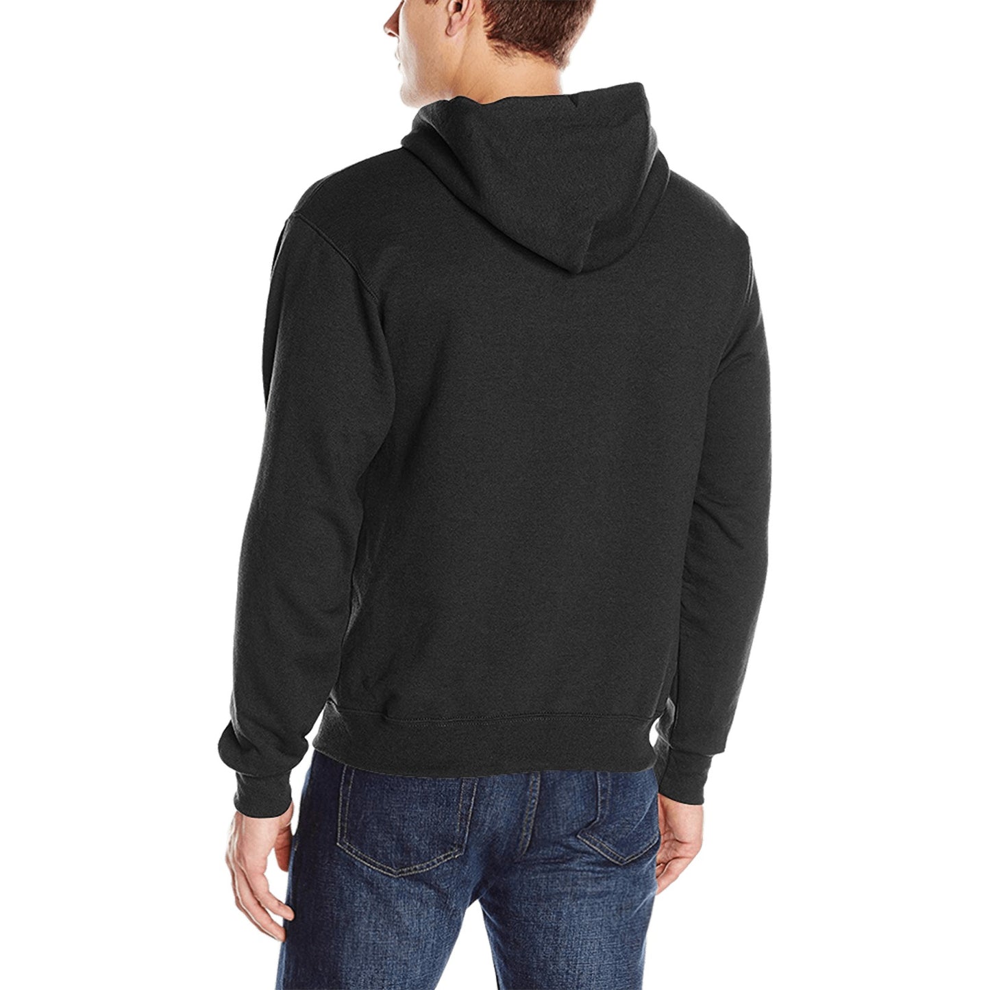 100% Cotton Black Classic Hooded Sweatshirt