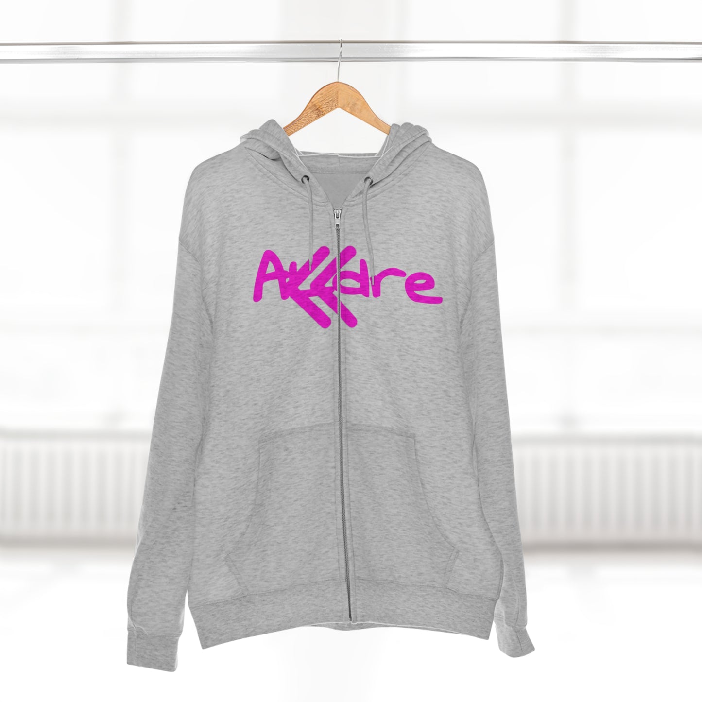 Unisex Pink ALdre Full Zip Hoodie