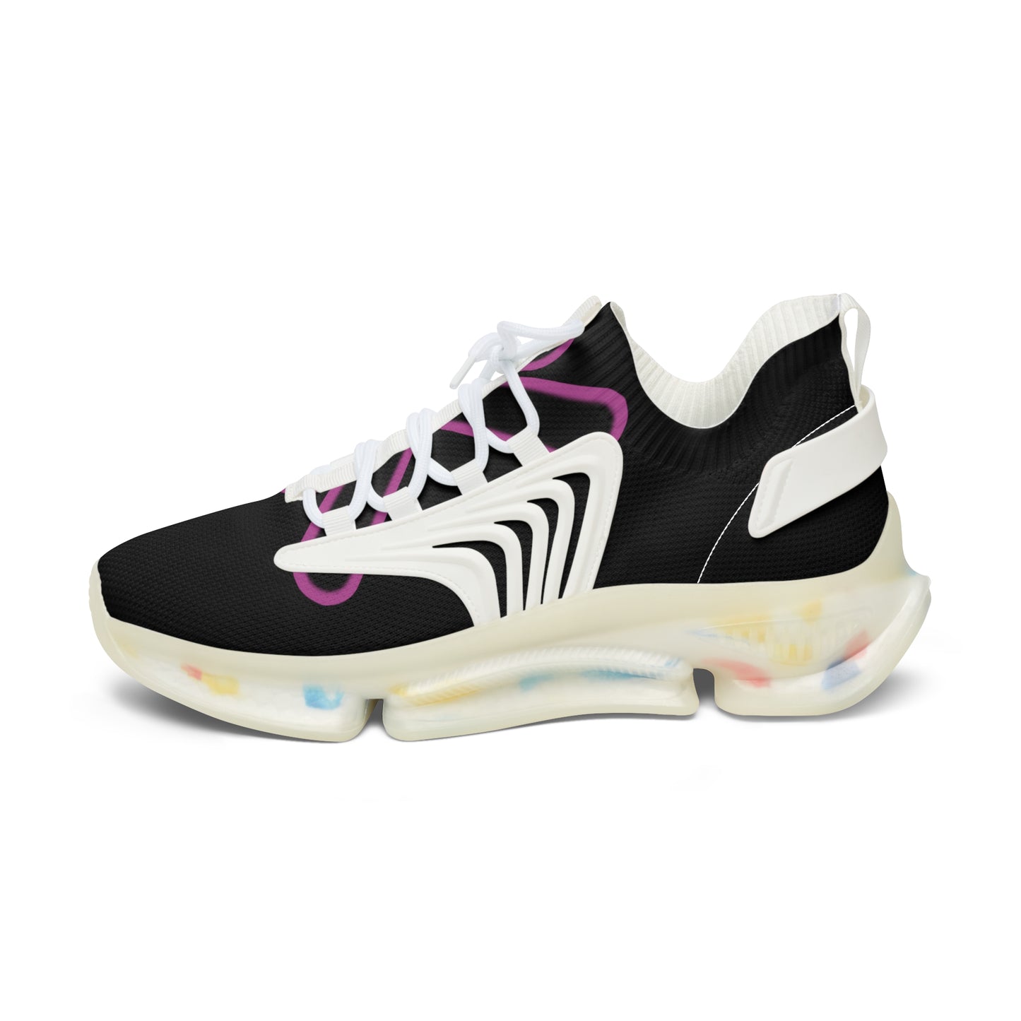 Pink/Black Women's Mesh Sneakers