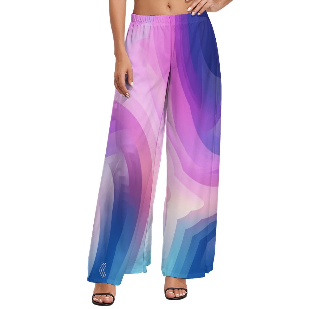 Women's Multi Color Wide Leg Pants