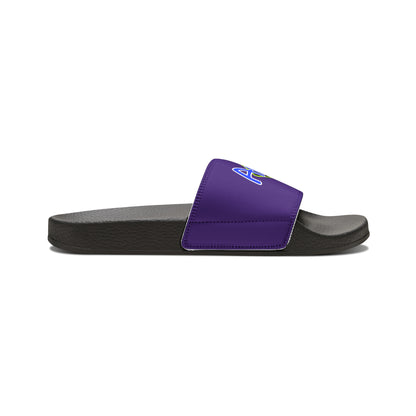 Men's Neon & Blue ALdre Slide Sandals (Purple)