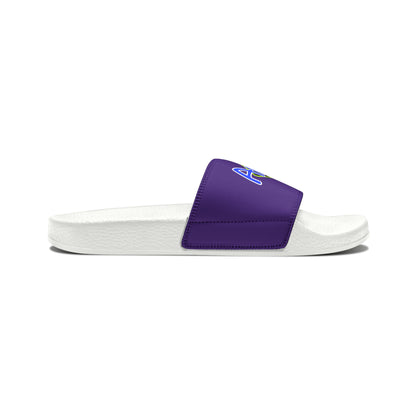 Men's Neon & Blue ALdre Slide Sandals (Purple)