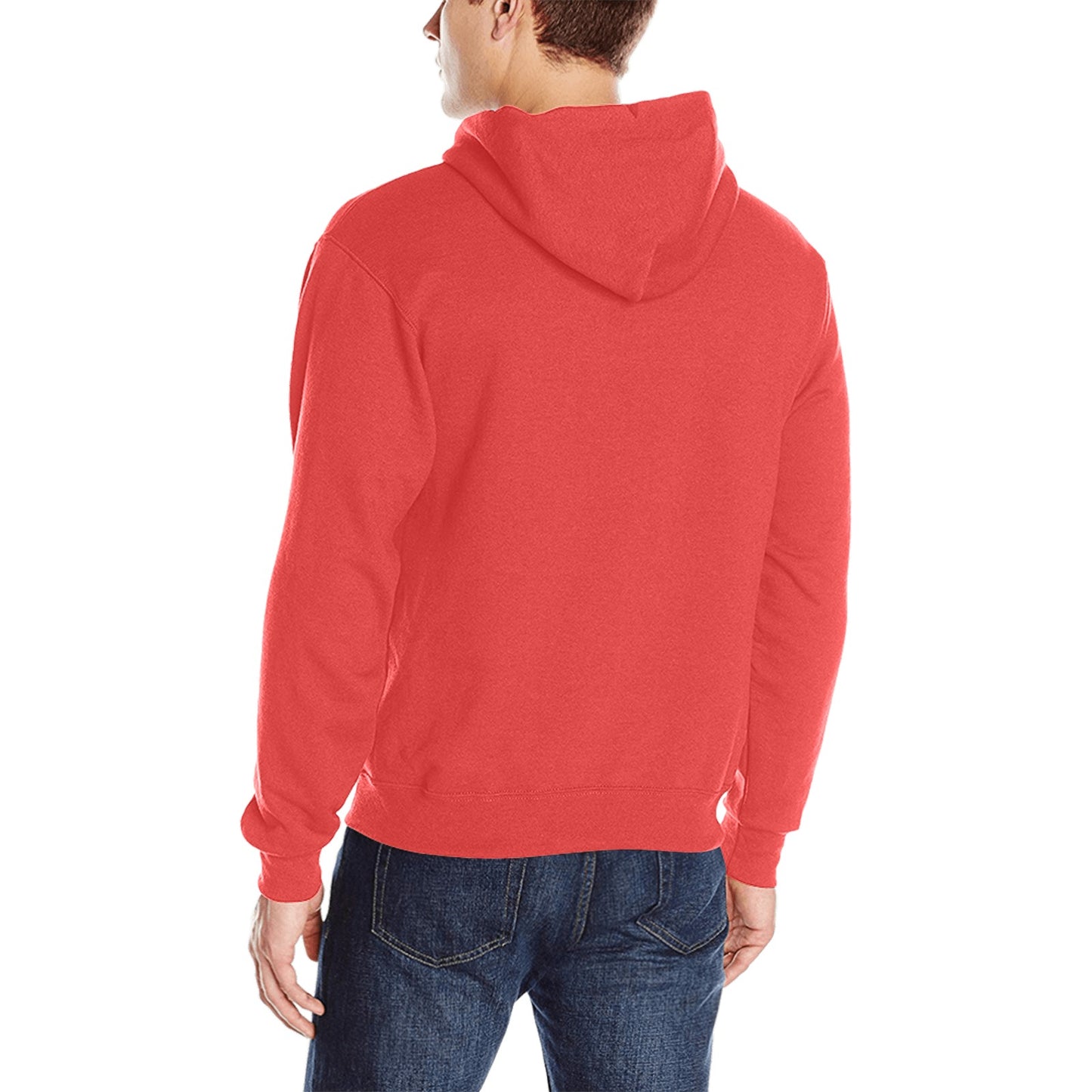 100% Cotton Red Classic Hooded Sweatshirt