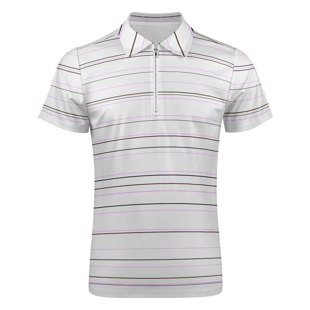 Short sleeve stripe polo shirt