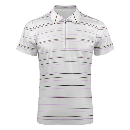 Short sleeve stripe polo shirt