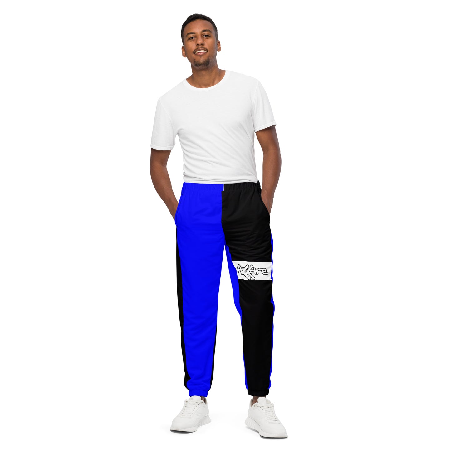 Unisex Black & Blue Track Pants