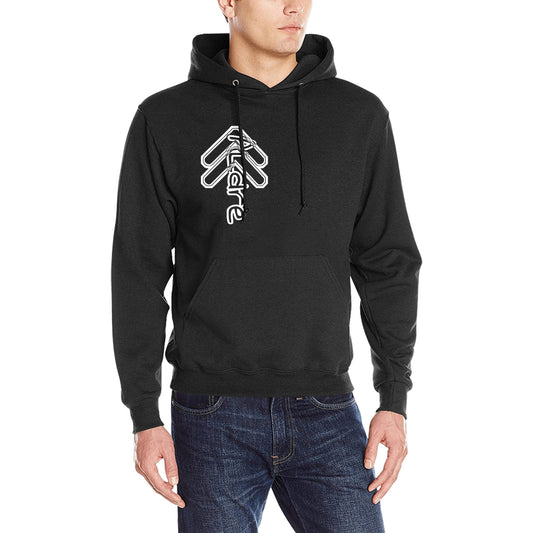 100% Cotton Black Classic Hooded Sweatshirt