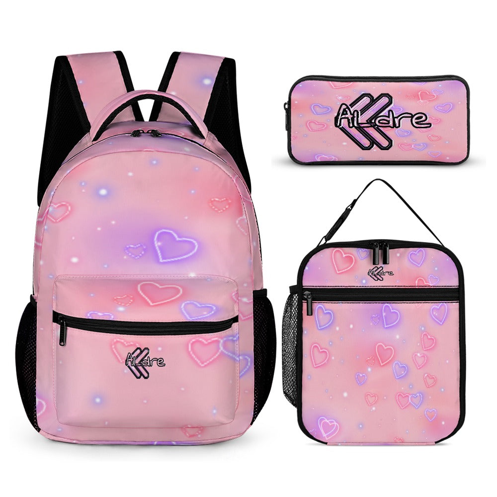 Three piece backpack set